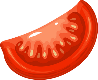 Tomato Slice Illustration